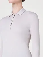 Cashmere And Silk Polo Sweater