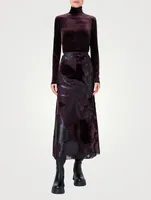 Velvet Mockneck Top