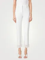 Marcy Fringe-Trimmed Jeans