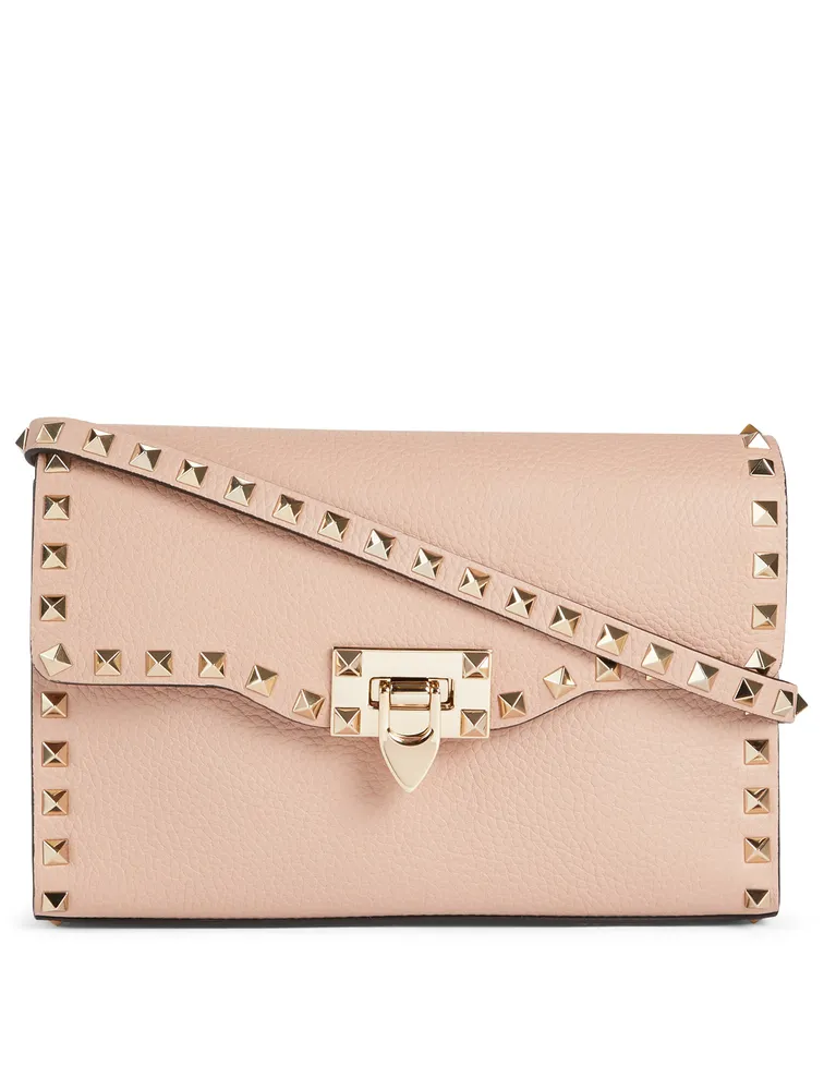 Medium Rockstud Leather Crossbody Bag