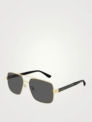 Square Aviator Sunglasses