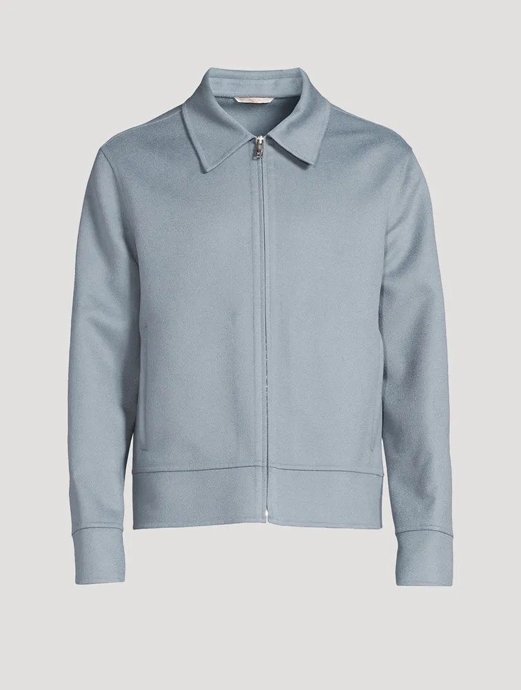 Wool And Cashmere Zip Jacket