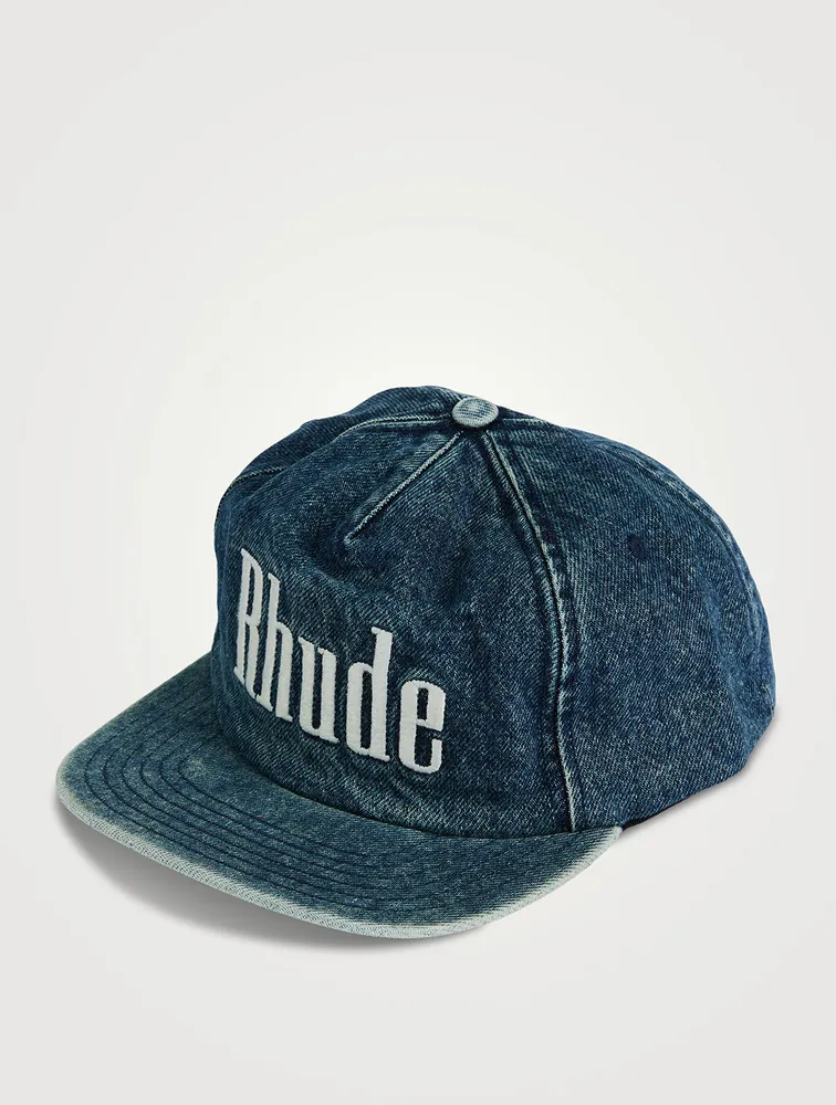 Washed Denim Logo Cap