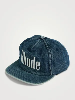 Washed Denim Logo Cap