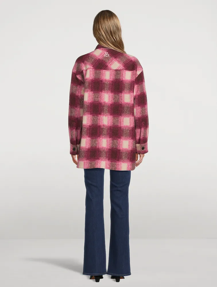 Harveli Shirt Jacket Plaid Print