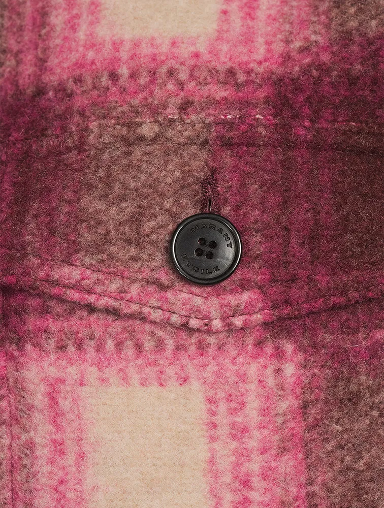 Harveli Shirt Jacket Plaid Print