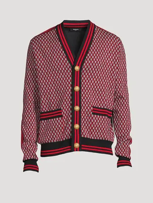 Monogram Wool Cardigan