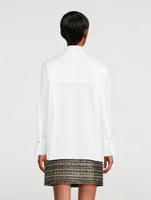 Half-Placket Stand-Collar Shirt