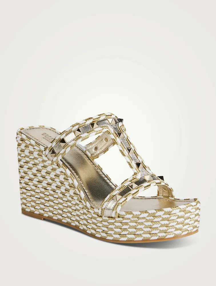 Torchon Platform Wedge Mules