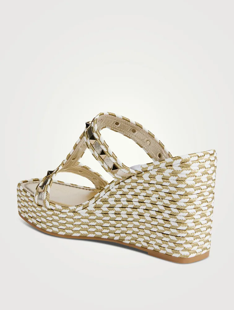 Torchon Platform Wedge Mules