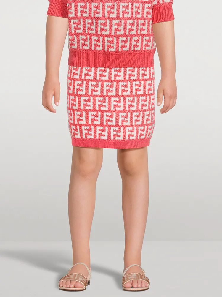 Kids Wool And Cotton FF Skirt