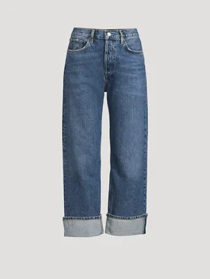 Fran Low-Slung Wide-Leg Jeans