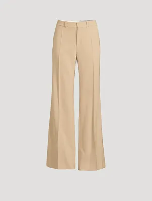 Wool Wide-Leg Pants