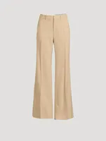 Wool Wide-Leg Pants