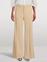 Wool Wide-Leg Pants