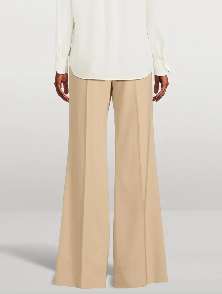 Wool Wide-Leg Pants