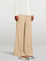 Wool Wide-Leg Pants