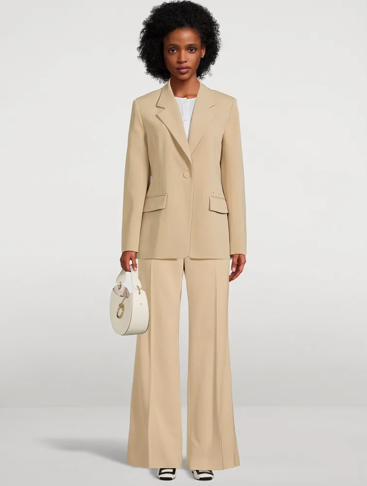 Wool Wide-Leg Pants
