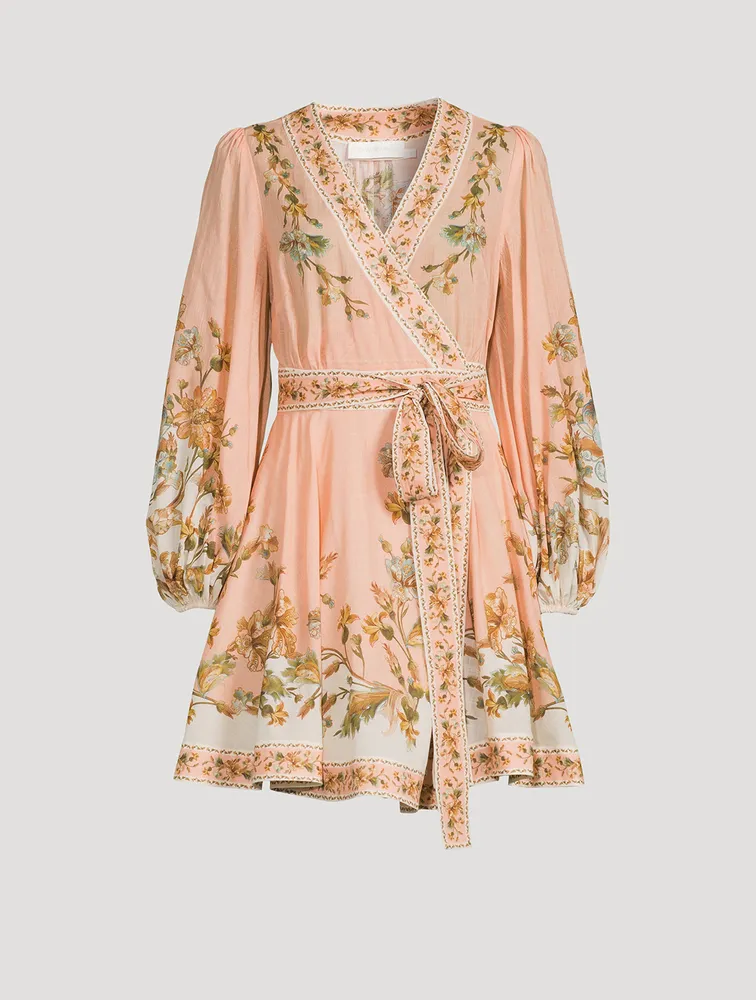 Chintz Wrap Mini Dress