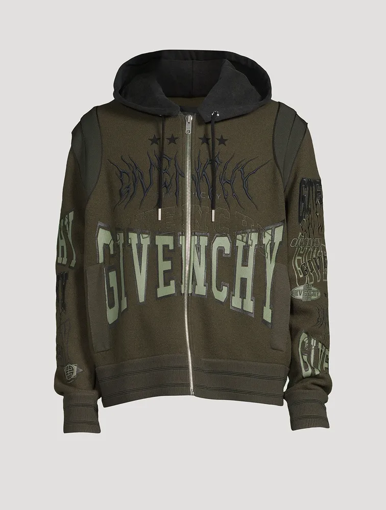 Wool Bomber Jacket With Hood