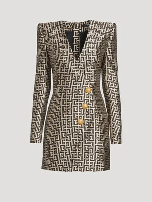 Monogram Jacquard Mini Dress