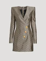 Monogram Jacquard Mini Dress
