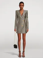 Monogram Jacquard Mini Dress