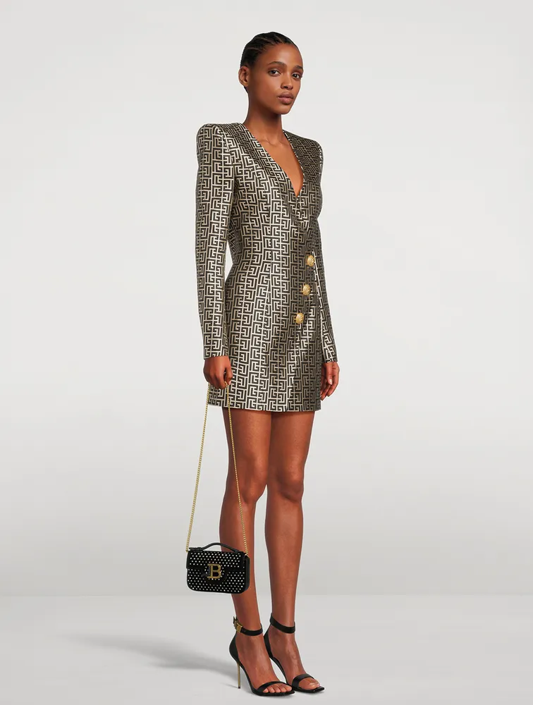Monogram Jacquard Mini Dress