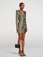 Monogram Jacquard Mini Dress