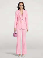 Flared Wool Trousers