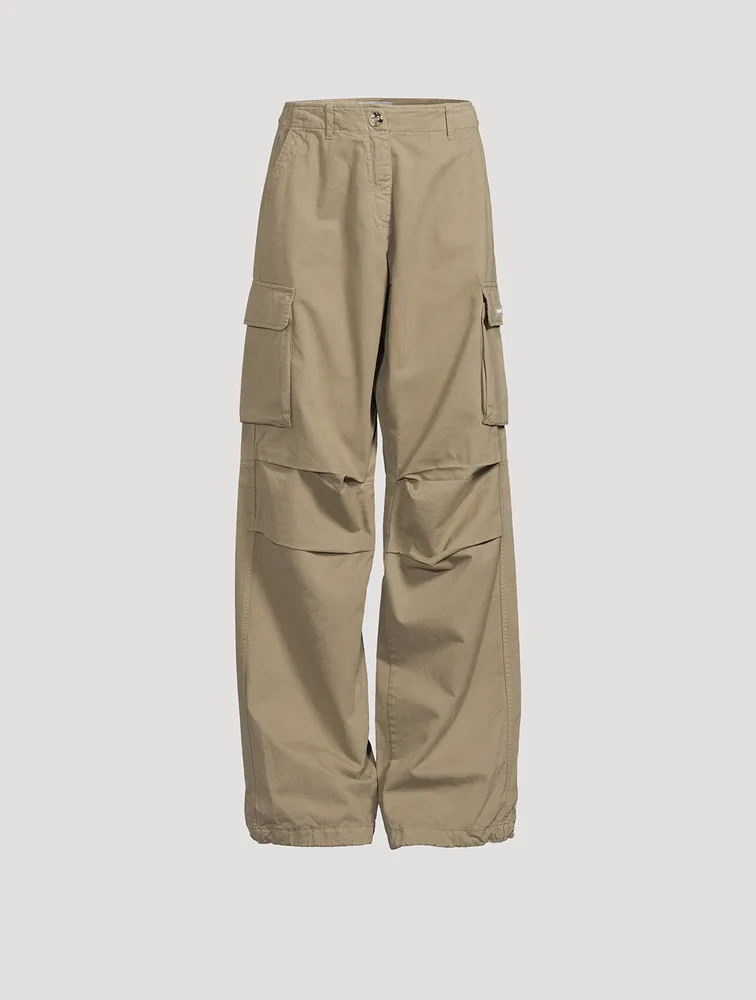 Wide-Leg Cargo Pants