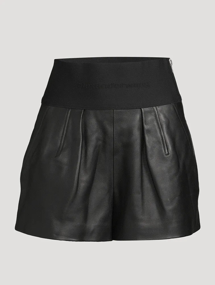 Leather Safari Shorts