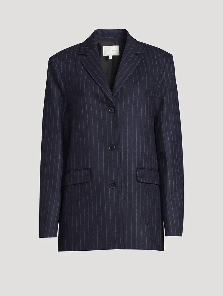 Senja Blazer Pinstripe Print
