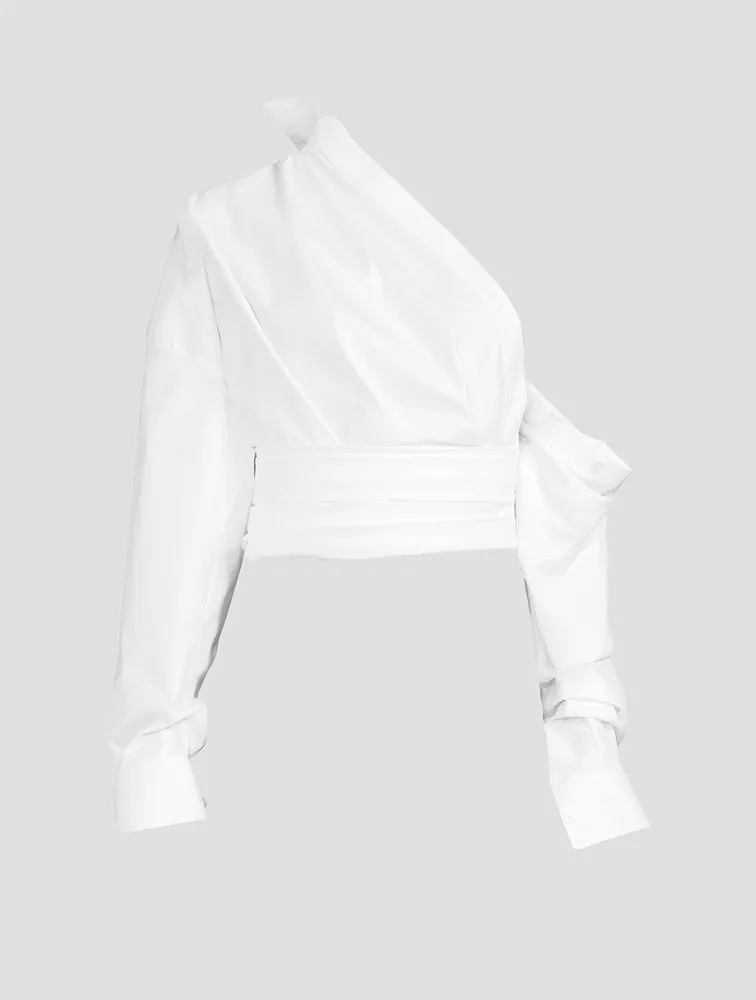 Asymmetric Wrapped Shirt