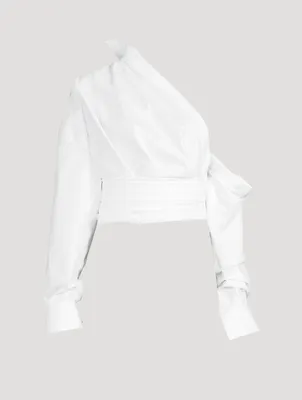 Asymmetric Wrapped Shirt
