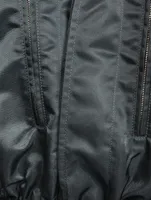 Nylon Long-Sleeve Bodysuit With Hood