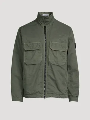 Nylon Twill Shirt Jacket
