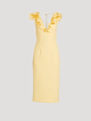 Chloe Ruffled Midi Dress
