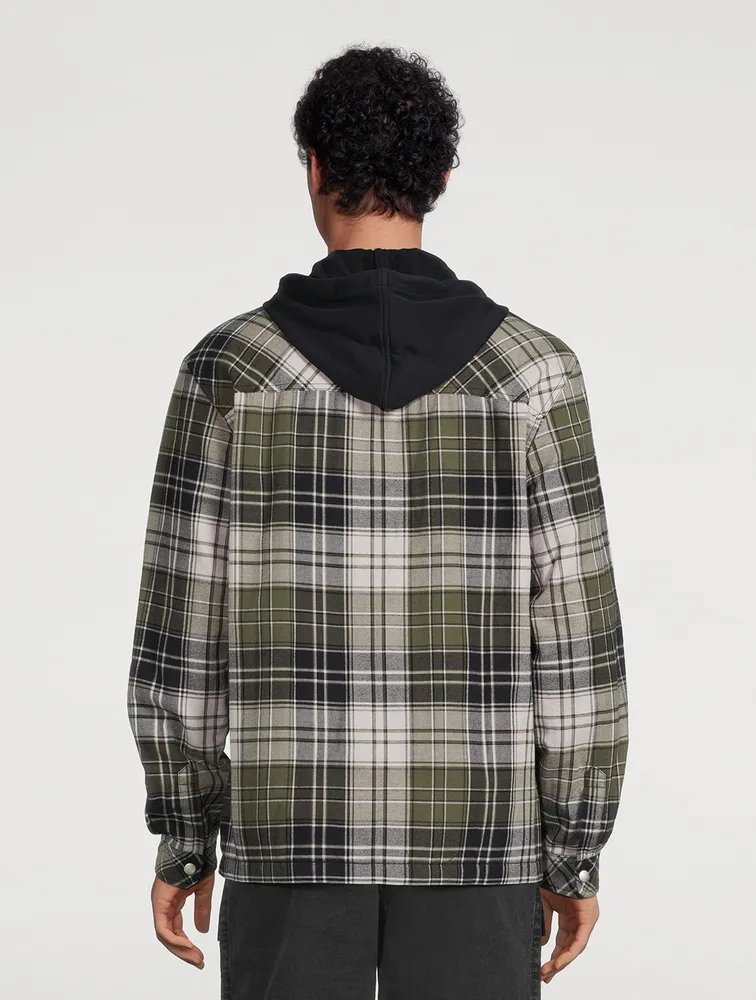 Flannel Check Jersey Jacket