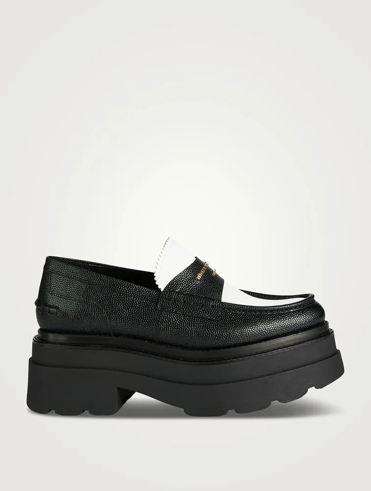 Carter Leather Platform Loafers