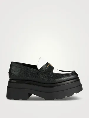 Carter Leather Platform Loafers