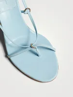 The Marion Leather Ankle-Tie Sandals