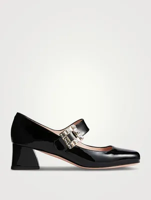 Très Vivier Babies Patent Leather Mary Jane Pumps