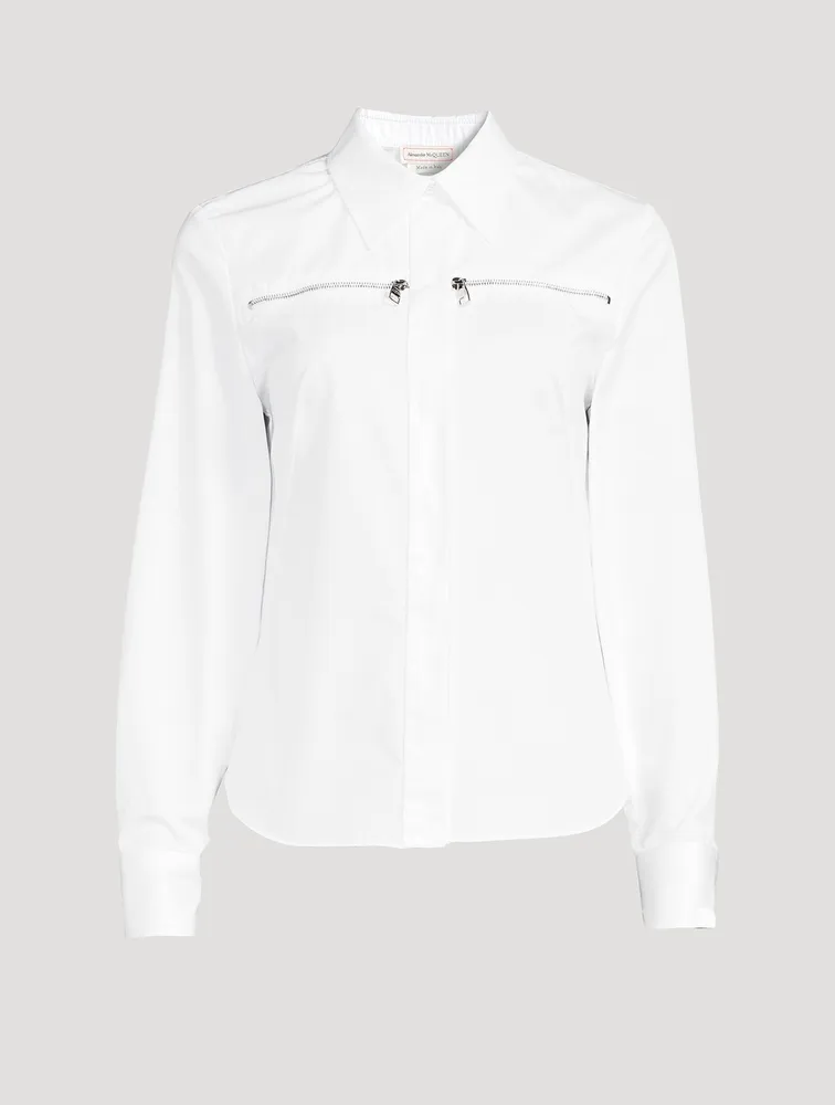 Zip Pocket Poplin Shirt