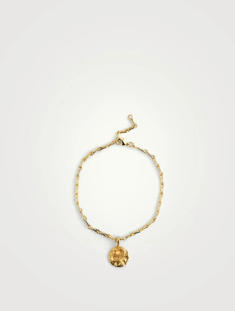 The Medusa Medallion Chain Anklet