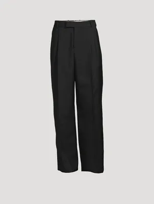 Wool Oversized Tailored Pants