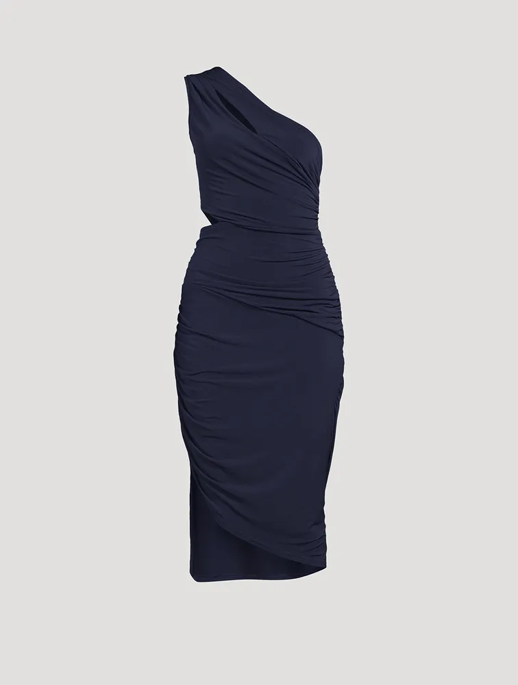 Ruched Jersey Midi Dress