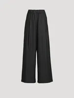 Pila Wide-Leg Wool Trousers