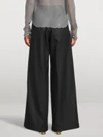 Pila Wide-Leg Wool Trousers