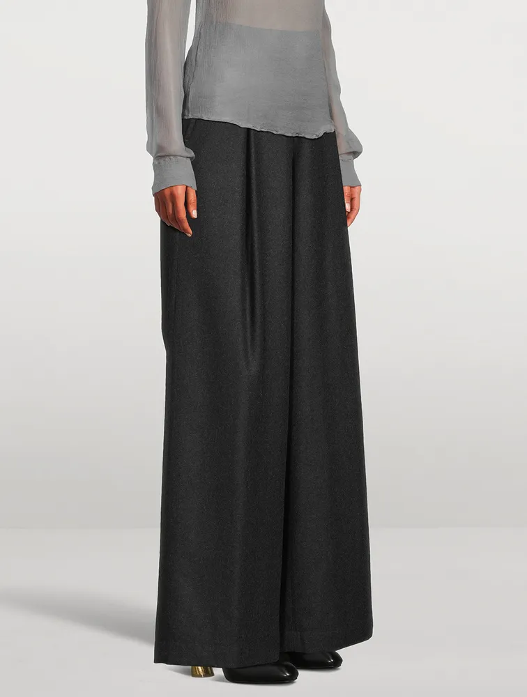 Pila Wide-Leg Wool Trousers